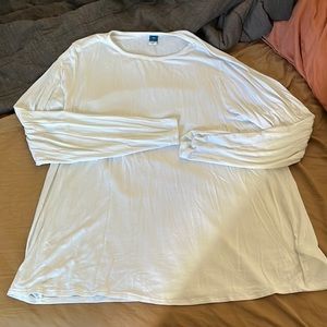 Old Navy Luxe White Long Sleeve Tee